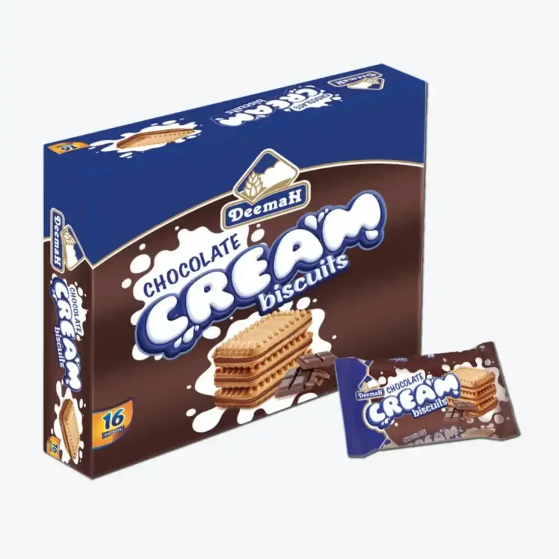 Deemah Cream Biscuit Chocolate 27g x16 ديمه بسكويت الشوكولاته