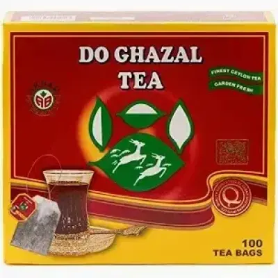 DO GHAZAL CEYLON TEA BOPF "SP" 100 BAGS 200G - شاي الغزالتين شاي سيلاني صافي