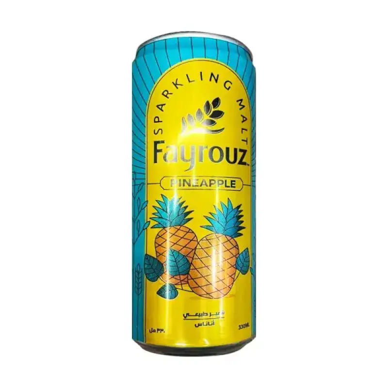 Fayrouz Pineapple Drink 330ml (Non-alcoholic Malt Drink)