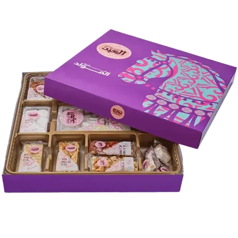 حلاوة المولد حلواني العبد - علبة ٢٥ قطعة
