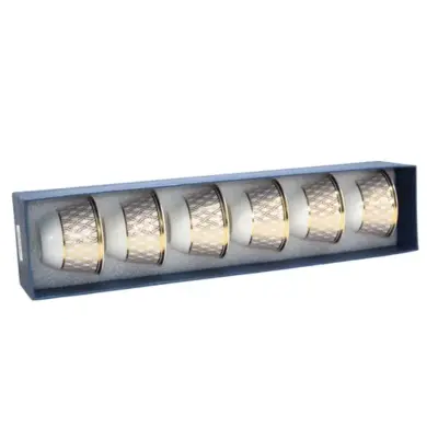 Gold Design 6pcs Coffee Cups