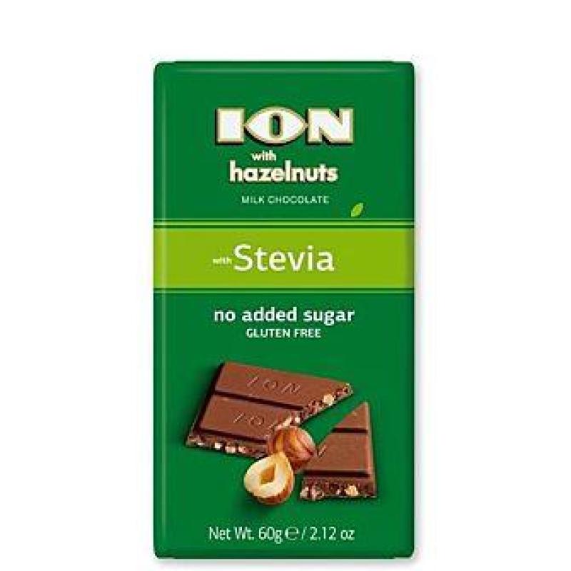 Ion Milk Chocolate With Hazelnuts (With Stevia)