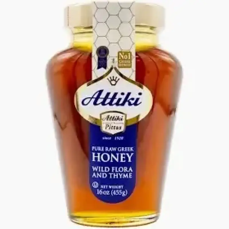 ATTIKI GREEK HONEY WILD FLORA AND THYME 455G - أتيك عسل يوناني بالزعتر والورد