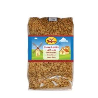 Sofra Green Lentil 900g - عدس أخضر