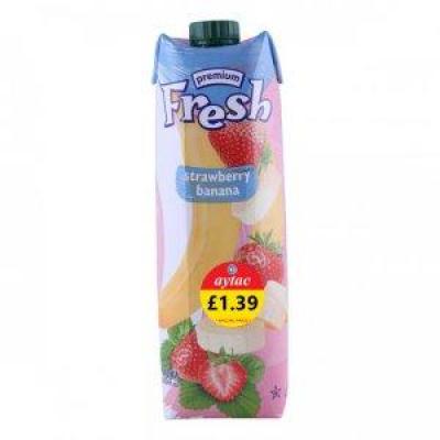 Fresh Strawberry-Banana Juice (1 lt)