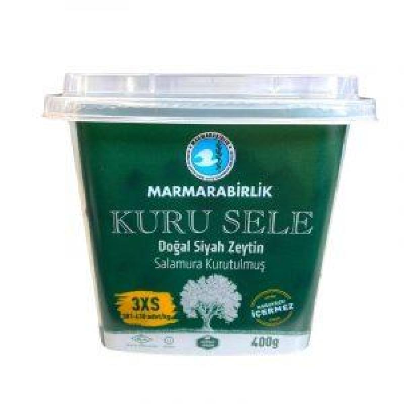 Marmara Birlik Kuru Sele Black Olives Green Pvc (800 gr)
