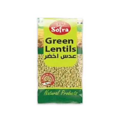 Sofra Green Lentills 900gسفرة عدس اخضر