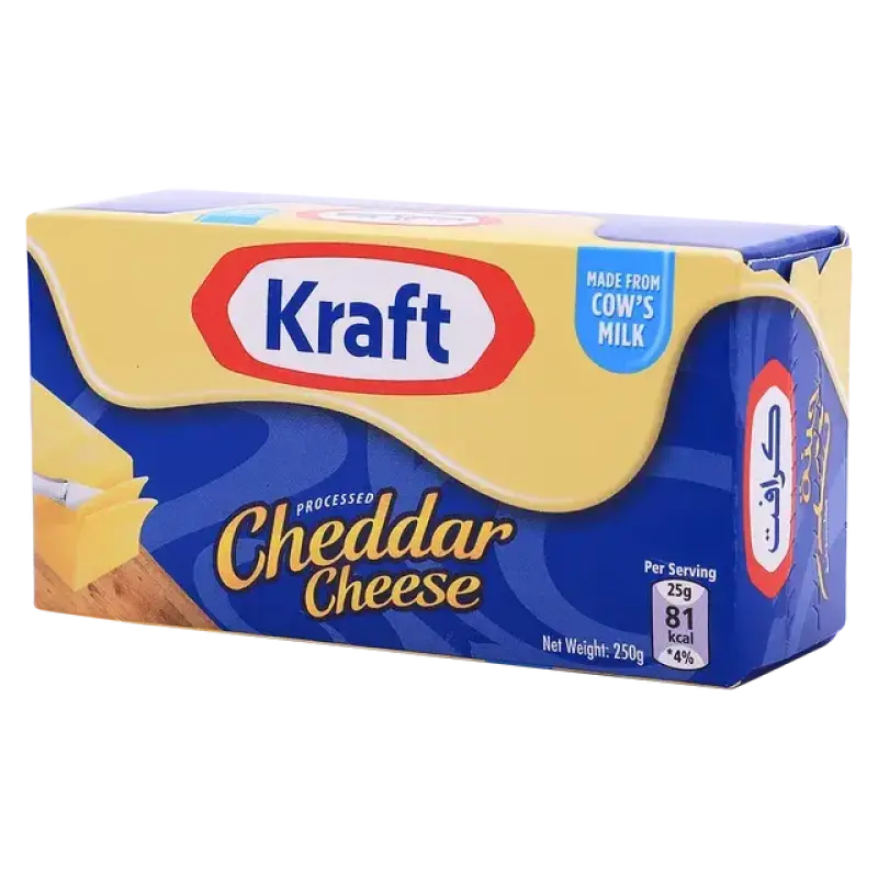 Kraft Block Cheddar Cheese 250 gram