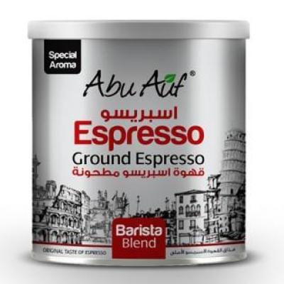 Abu Auf Ground Espresso Coffee Barista 250g - أبو عوف قهوه إسبرسو مطحونه باريستا