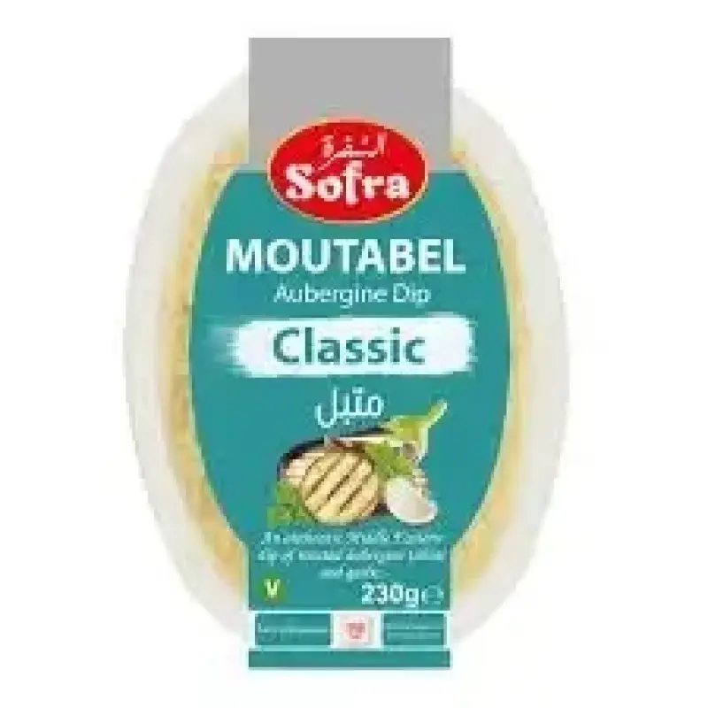 Sofra Moutabal Aubergine Dip 220gسفرة متبل باتنجان