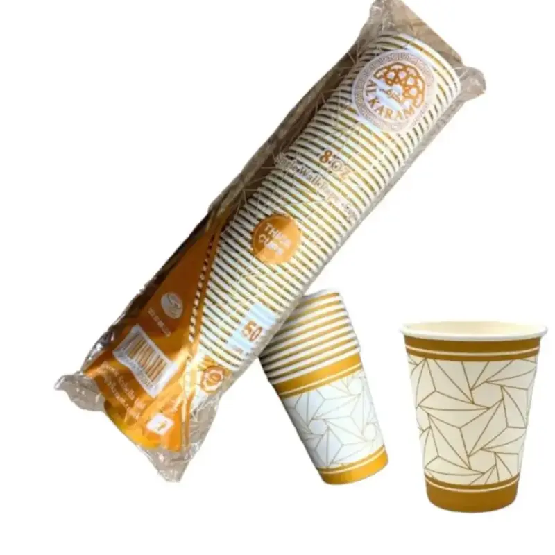 Alkaram Paper Cups 8 oz 50 pcs
