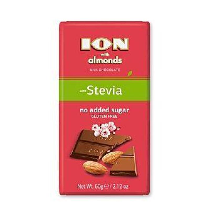 Ion Milk Chocolate With Almonds (With Stevia)