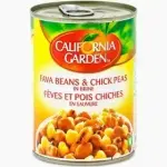 California Garden Fava Beans & Check Pease in Brine 400g
