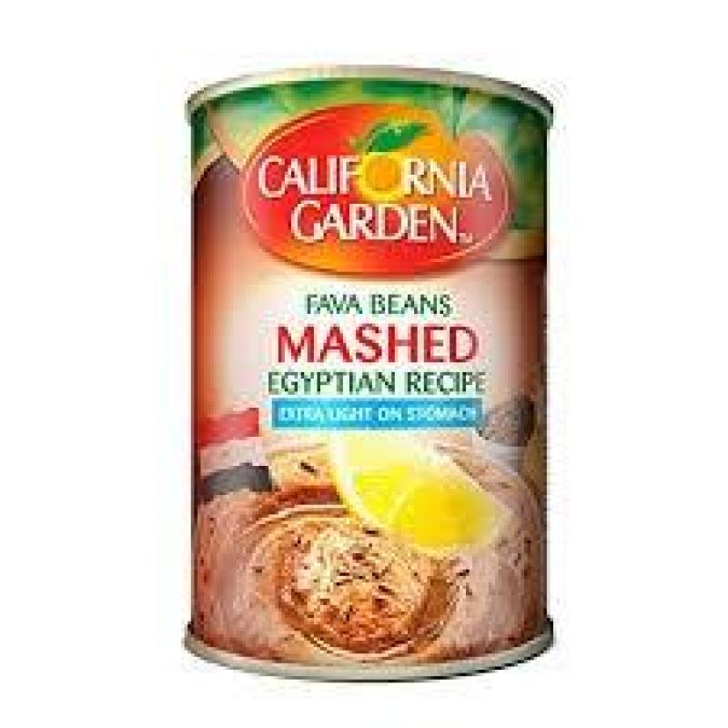 CALIFORNIA-GARDEN FAVA BEANS MASHED EGYPTIAN RECIPE 450G - حدائق كلفورنيا فول مدمس مهروس بالخلطة المصرية