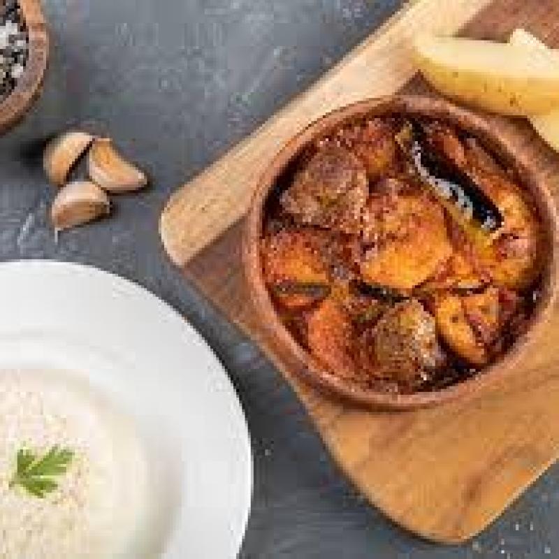 Egyptian Potatoes with meat بطاطس باللحمه