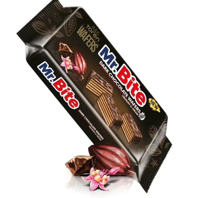 Mr Bite Dark Chocolate Wafers 32g