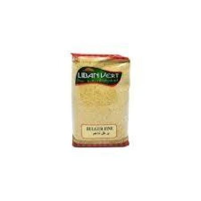 Liban Vert Brown Bulgur Fine 1kg - لبنان الأخضر برغل أسمر ناعم