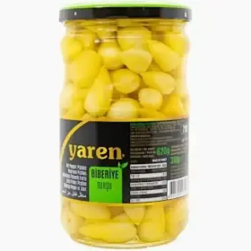 YAREN HOT PEPPER PICKLES 620G  يارن مخلل فلفل حار اخضر