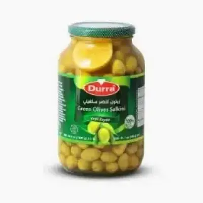 Al Durra Whole Green Olives Salkini 1300g