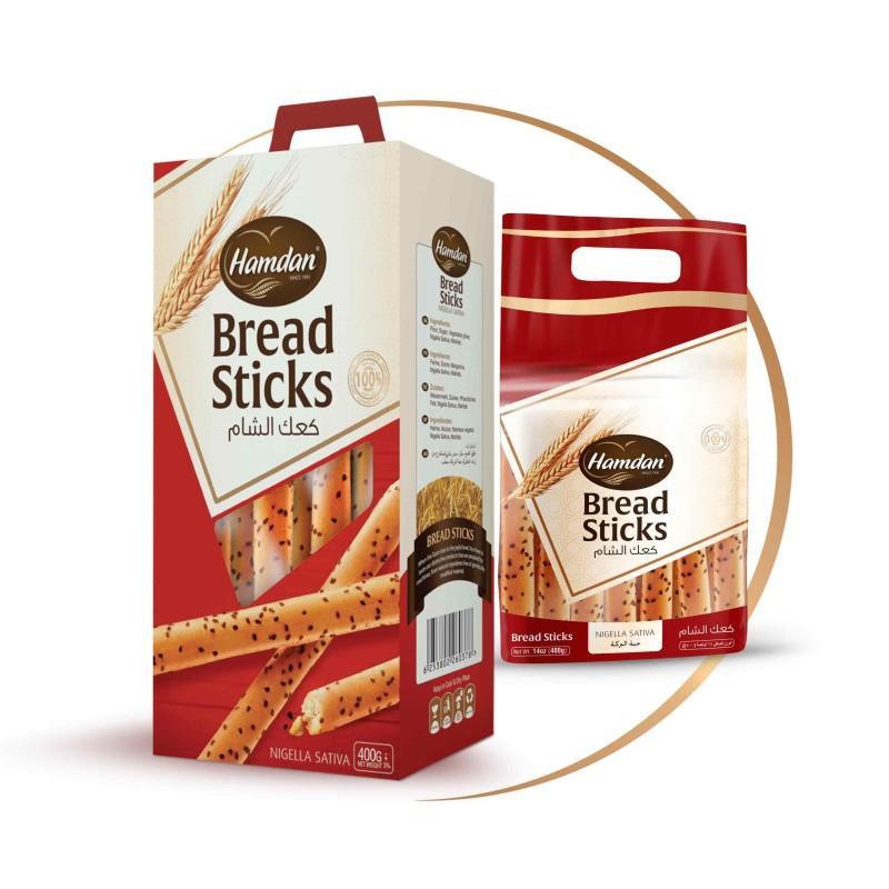 HAMDAN BREAD STICKS BLACK SEED 400G حمدان كعك الشام حبة البركة