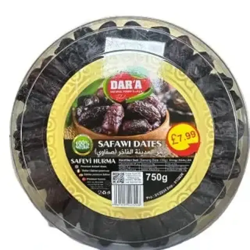 Dara Safawi Dates 750g درعا تمر المدينة الفاخر صفاوي