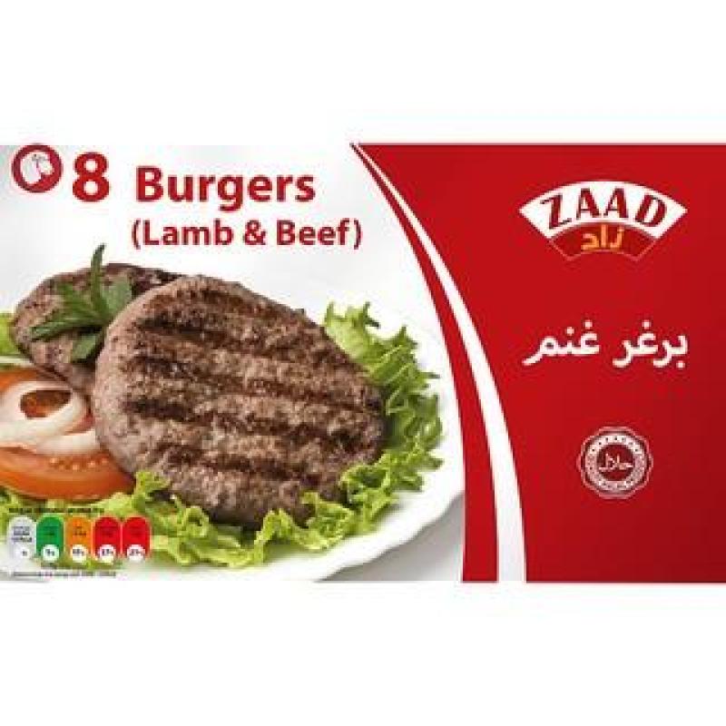 ZAAD 8 LAMB BURGER 560G زاد برغر غنم ٨ قطع