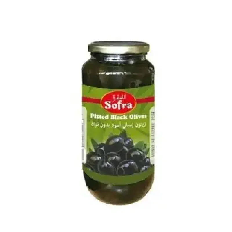 Sofra Pitted Black Olives 460g