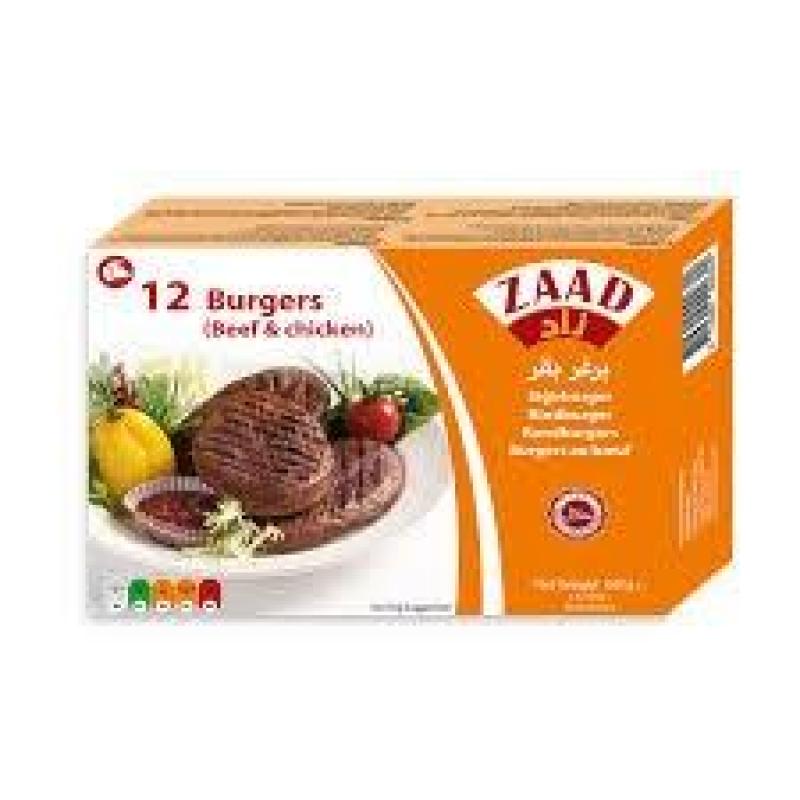 ZAAD 12 BEEF CHICKEN BURGERS 660G - زاد شطائر برغر بقر ودجاج ١٢