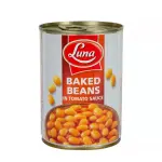 Luna Baked Beans In Tomato Sauce 380g لونا فاصوليا مطبوخة في صلصة الطماطم