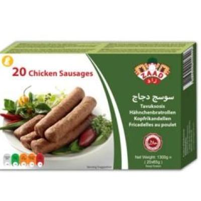 ZAAD CHICKEN 20 SAUSAGES 1200G. زاد دجاج 20 سجق 1200 جرام