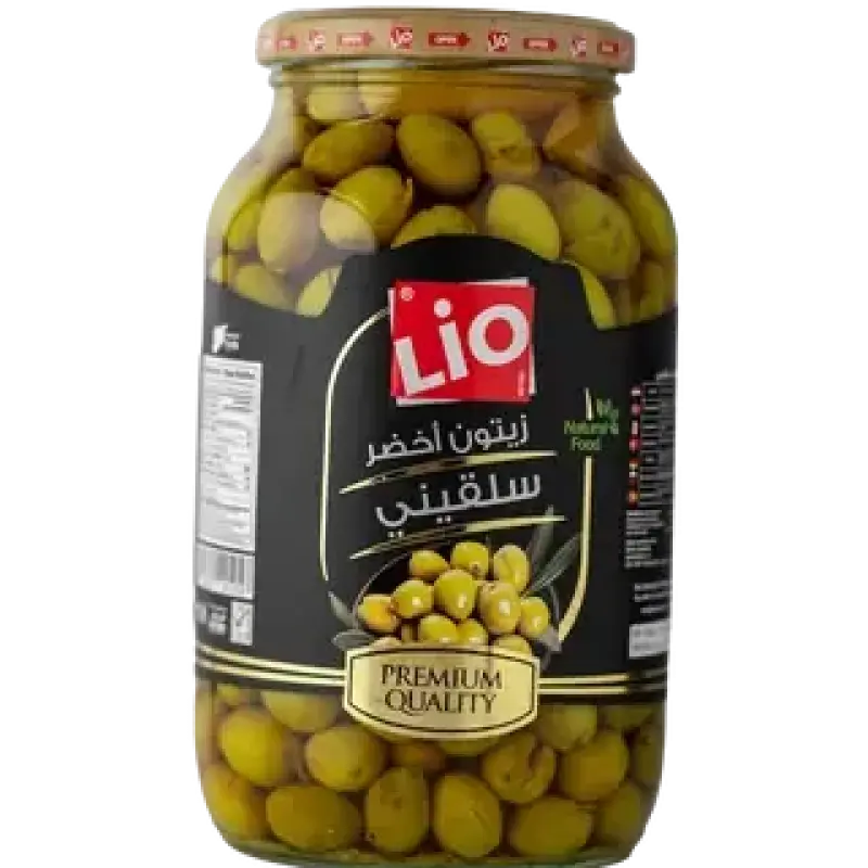 Lio Green Olives (Salkini) 1320g ليو زيتون اخضر سلقيني