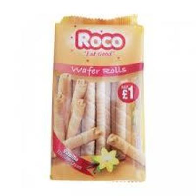 Roco Vanilla Wafer Rolls - 250g