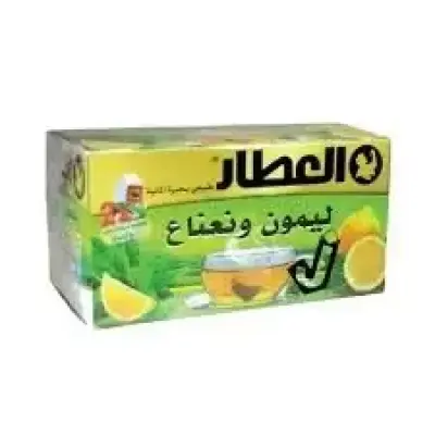 ALATTAR LEMON & MINT TEA 20 BAGS 30G - العطار مشروب ليمون ونعناع