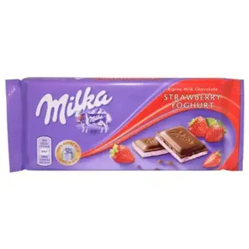 Milka Strawberry Yogurt 100g