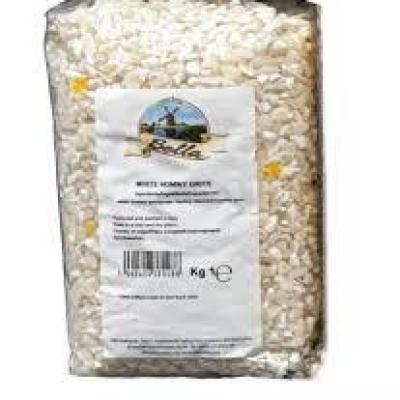 BELLA WHITE HOMINY GRITS 1KG - بيلا ذرة مكسرة كبيرة