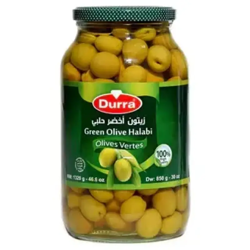 Al Durra Green Olive Halabi 850G