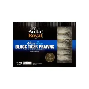 Arctic Royal Raw Black Tiger Prawns 600g